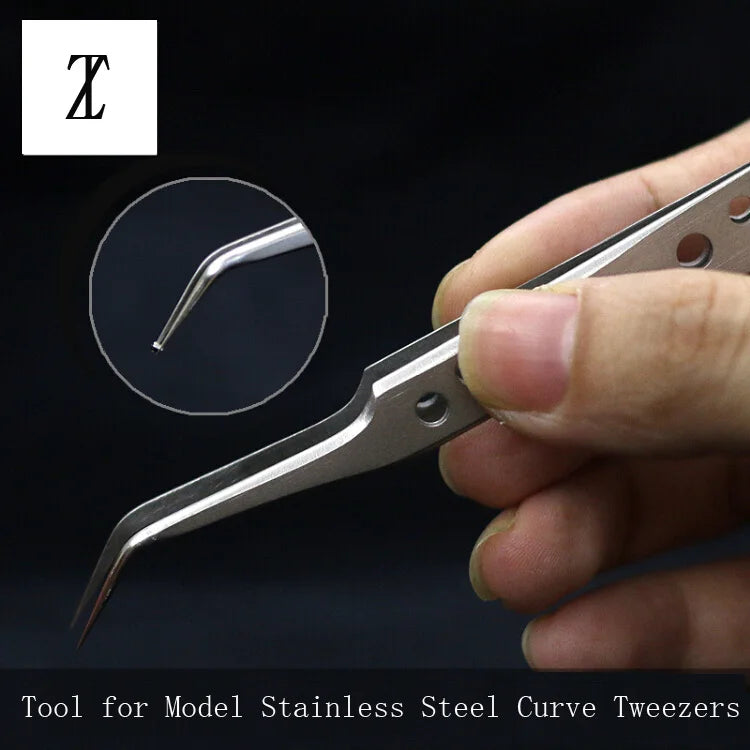Curved Precision Modelling Tweezers