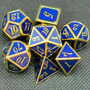 Customizable Logo Polyhedral Metal RPG Dice Set for Dungeons & Dragons Wholesale Board Game Accessory