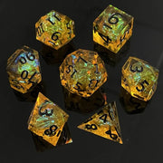 DND RPG Board Game Polyhedral Dice Set Sharp Resin D6 D20 for Dungeon Adventure and Board Games