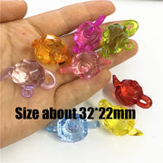 5 Pieces 30*30*22mm Acrylic Clear Animal Shape Game Pieces For Board Games Accessories