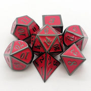 Customizable Logo Polyhedral Metal RPG Dice Set for Dungeons & Dragons Wholesale Board Game Accessory