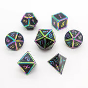 Customizable Logo Polyhedral Metal RPG Dice Set for Dungeons & Dragons Wholesale Board Game Accessory