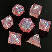 DND RPG Board Game Polyhedral Dice Set Sharp Resin D6 D20 for Dungeon Adventure and Board Games