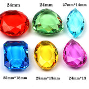 10Pcs 20-25mm Plastic Rectangular oval Diamond Shape Pawn Stone Pieces For Token Board Games Counter Accessories