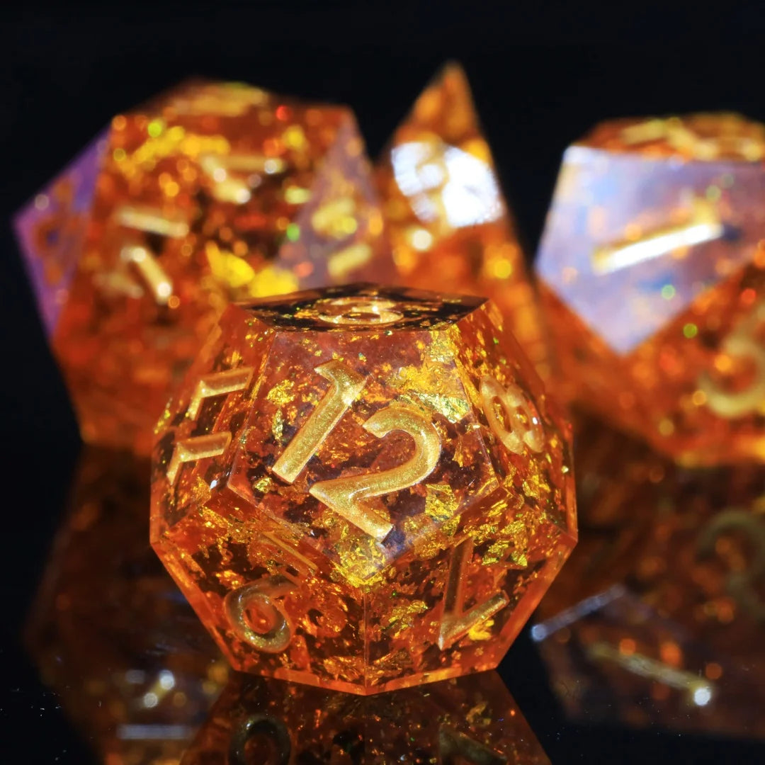 Resin Dice Set - Scorching Soul – 4 Colours to Choose From