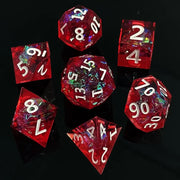 DND RPG Board Game Polyhedral Dice Set Sharp Resin D6 D20 for Dungeon Adventure and Board Games