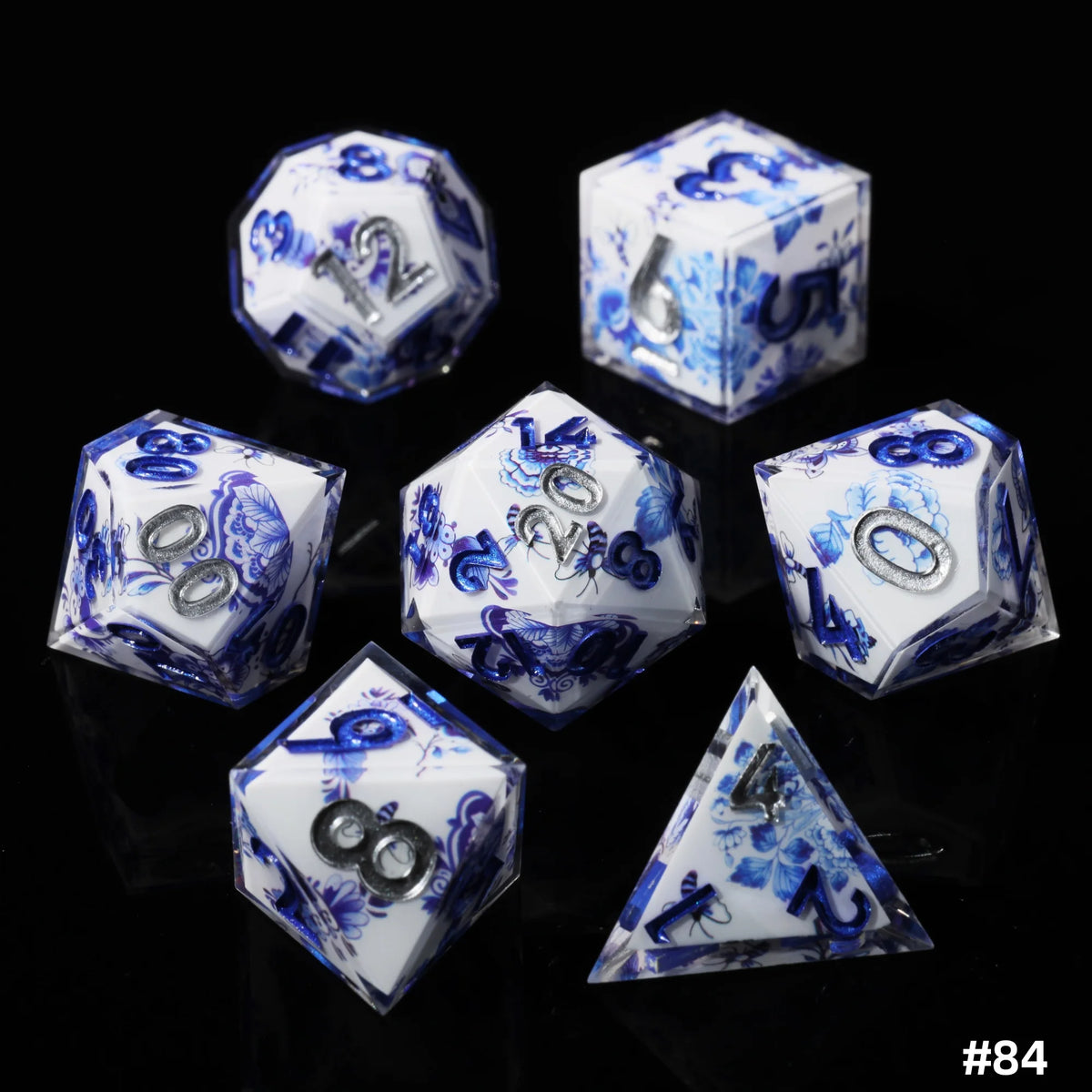 Sakura Bloom Resin Dice Set – 23 Colours to Choose From