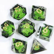 MINI PLANET Custom Wholesale Snake DnD Dice Set Handmade Resin Dice for Dungeons&Dragons Table Game Polyhedral Dnd Dice D6 D20