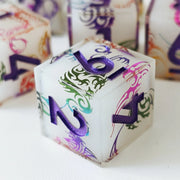 MINI PLANET Wholesale Custom Resin DND D6 Dice with Sharp Edges for TRPG COC, Dungeons & Dragons Board Games, 16mm 6-sided Dice