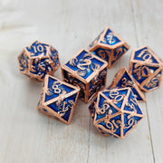 Hot Sale D20 Polyhedral Square Plated Eco-friendly Metal Dice Customizable Skeleton Hand Element Fantasy Sci-Fi New Foreign TRPG