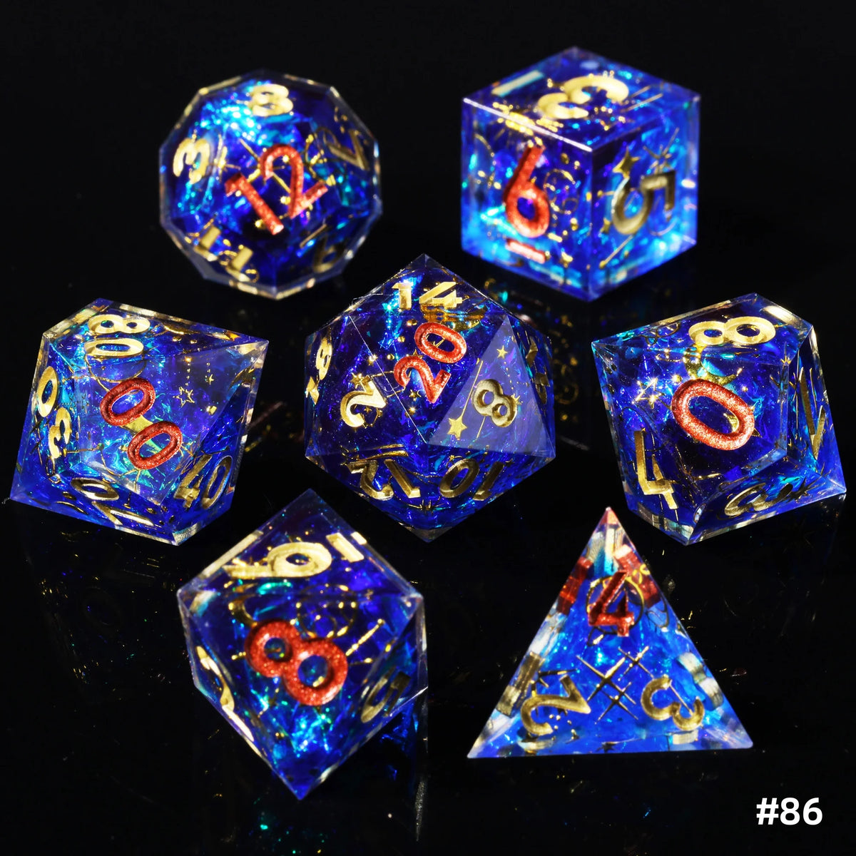 Sakura Bloom Resin Dice Set – 23 Colours to Choose From