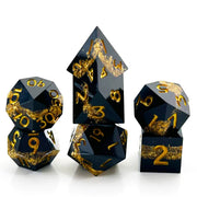 7 Piece Set Polyhedron Resin Dice Sharp Edge Dice DND Dungeons & Dragons Game Dice