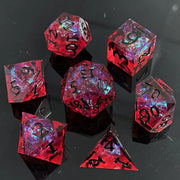 DND RPG Board Game Polyhedral Dice Set Sharp Resin D6 D20 for Dungeon Adventure and Board Games