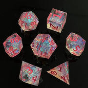 DND RPG Board Game Polyhedral Dice Set Sharp Resin D6 D20 for Dungeon Adventure and Board Games