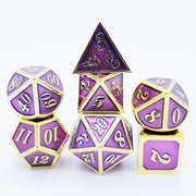 Customizable Logo Polyhedral Metal RPG Dice Set for Dungeons & Dragons Wholesale Board Game Accessory