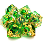 Handmade Polyhedral Sharp Edge Dice for Role Playing Table Game Board Games Resin DND Dice Set Gift RPG Dice-L8