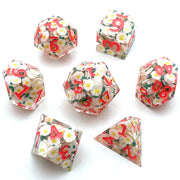 New Design Polyhedral Skull Resin Dice 7 Pieces sharp Edge Dice Manufacturers Direct Sales
