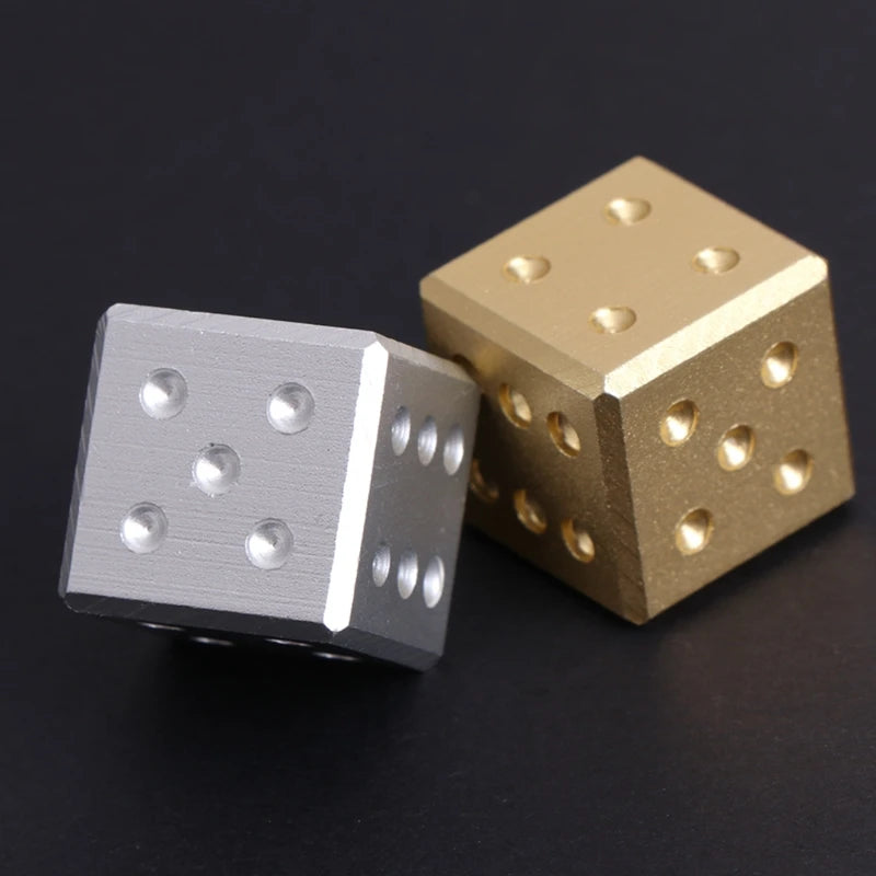 Gold Mini Metal RPG Dice Set