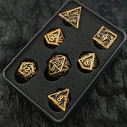 Hot Sale D20 Polyhedral Square Plated Eco-friendly Metal Dice Customizable Skeleton Hand Element Fantasy Sci-Fi New Foreign TRPG