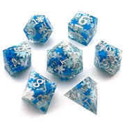 New Design Polyhedral Skull Resin Dice 7 Pieces sharp Edge Dice Manufacturers Direct Sales