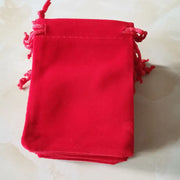 25-1000Pcs/Lot Red Drawstrings Velvet Gift Bags Jewellery Pouches Wedding Christmas Gift Bags Jewelry Packaging Bags