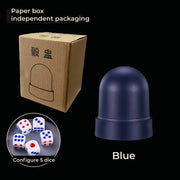 New Dice Cup Press with 5 Dices Upgraded Entertainment Table Games Dices Game Bar Dice for Family Bar Restaurant KTV 4 Colors