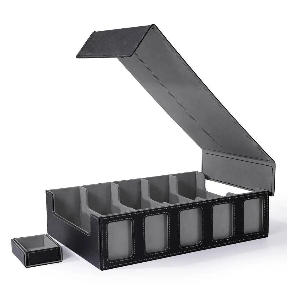 Trading Card Storage Box with Dice Tray – 5 Colours to Choose From