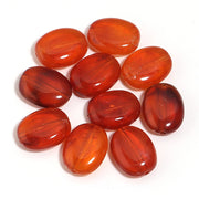 20pcs Flat Oval Acrylic Beads Double Color Imitation Jade Stone Loose Beads For Jewelry Making Bracelet Necklace DIY Accessories
