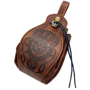 Portable Celtic Patterns DND Dice Bag Tray - Celtic Patterns Drawstring Pouch for D&D RPG Tabletop Games