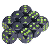 10Pcs 15mm Multicolor Acrylic Cube Dice Set Six Sides Portable Table Games Toy