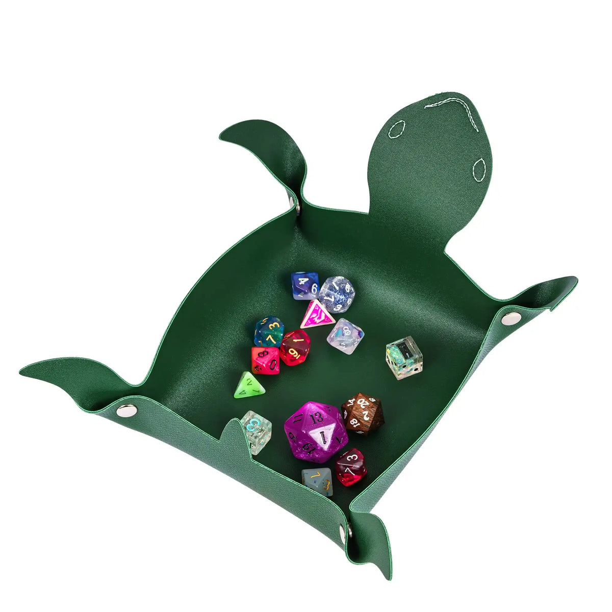Fold-Flat PU Dice Tray & Storage - Design 2