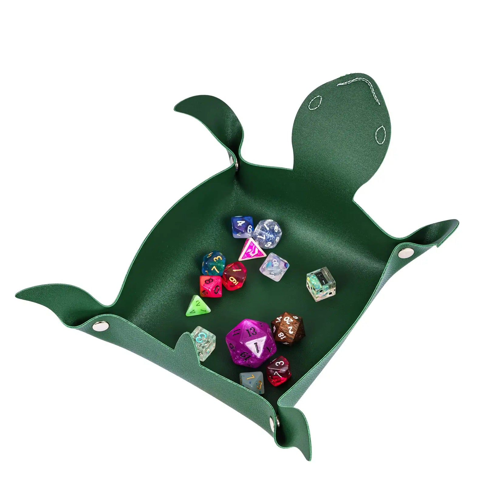 Fold-Flat PU Dice Tray & Storage - Design 2