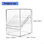Acrylic Card Storage Box Transparent Secure Storage TCG Deck Box Clear Display 100PCS Capacity Card Display Box