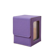 PU Window Collection Box Magnetic Closure Moisture-proof Card Deck Box Stain-resistant with Lid Game Card Organizer Board Games