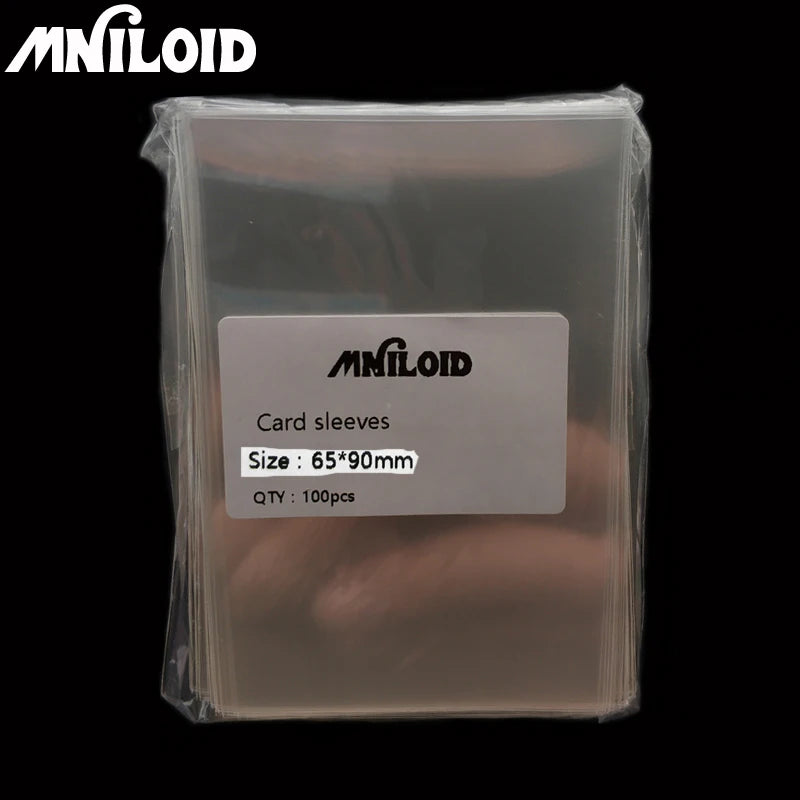 Clear Card Sleeves - 100 Pack - 65 x 90mm - Design 2