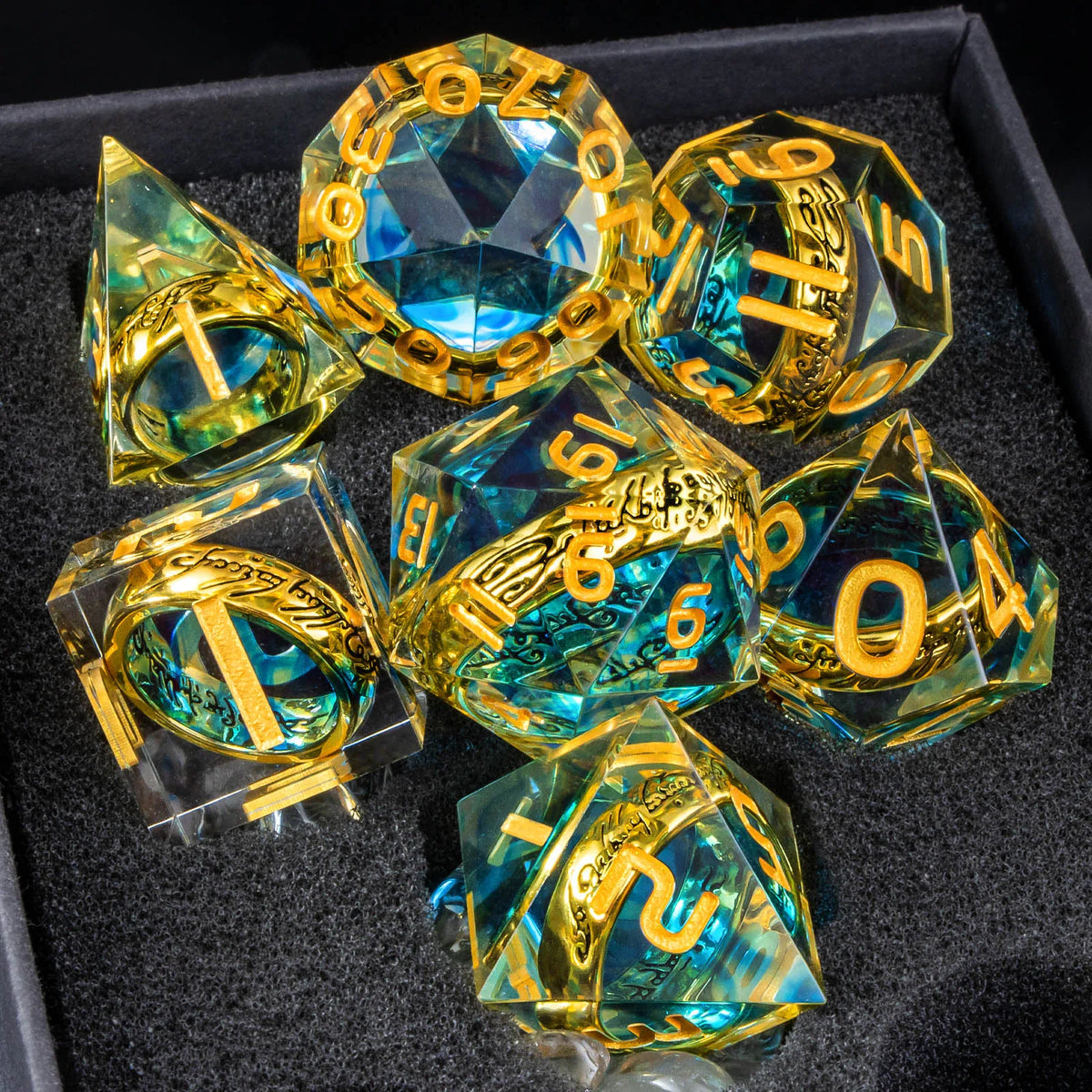 Fantasy Ring Dice Set – 8 Colours to Choose From