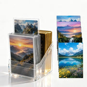 Acrylic Card Storage Box Transparent Secure Storage TCG Deck Box Clear Display 100PCS Capacity Card Display Box
