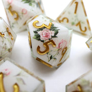 Handmade DND Gift For Board Games Polyhedral Resin DND Dice Set Role Playing Table Game RPG Dice Sharp Edge Dice-Layer13