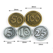 Retro Plating Metal Zinc Alloy Coins High Quality Game Coins Collection Coins 30 Pcs Per Set for Board Game Accessories