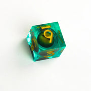 DND Liquid Core D & D Dice Set, Sharp Edge Resin Dungeon and Dragon Dice, Role Playing, RPG D and D D20, D12, D10, D8, D6, D4