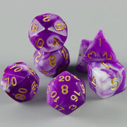 Board Game Accessories Cubes High Quality Acrylic Dice Unique Blood Effect Mixing Colours Effect For Entertainment Table Gaming