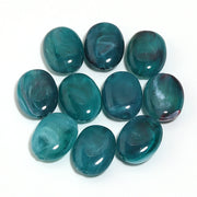 20pcs Flat Oval Acrylic Beads Double Color Imitation Jade Stone Loose Beads For Jewelry Making Bracelet Necklace DIY Accessories