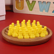 New 32pcs Chessman Plastic Pawns Checkers Pieces For Games Tabletop Markers Components 2.5*1.5cm