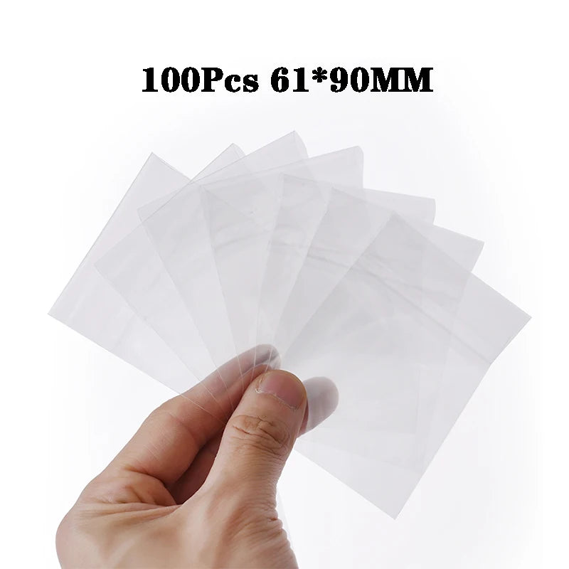 Clear Card Sleeves - 100 Pack - 60x118mm