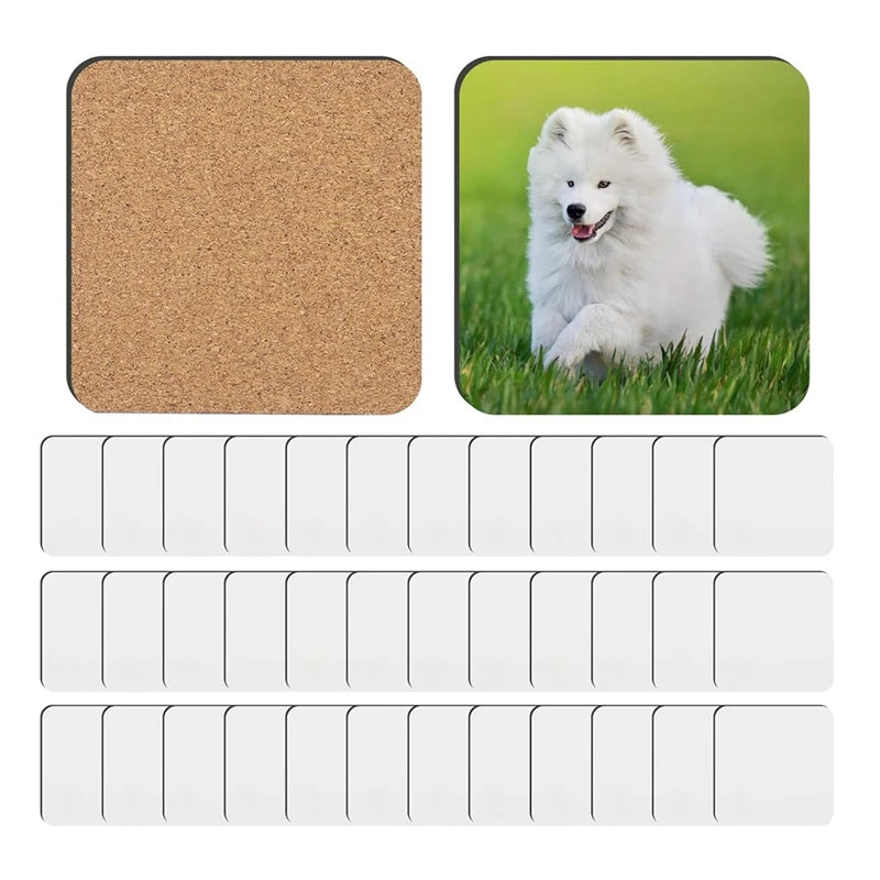 Natural Cork Component Pads - 36 Pack