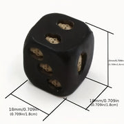 5Pcs Gothic Skull Dice Black Gold Resin D6 Six-Sided Dice with Embossed Skulls Novelty Game Accessory for RPG Board Games