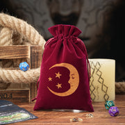 1pc Velvet 14x22cm Large Size Moon Phase Tarots Cards Storage Bag Jewelry Pouch Travel Cosmetic Gift Bag Hand bag Coin Dice bag