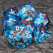 Handmade DND Gift For Board Games Polyhedral Resin DND Dice Set Role Playing Table Game RPG Dice Sharp Edge Dice-Layer13
