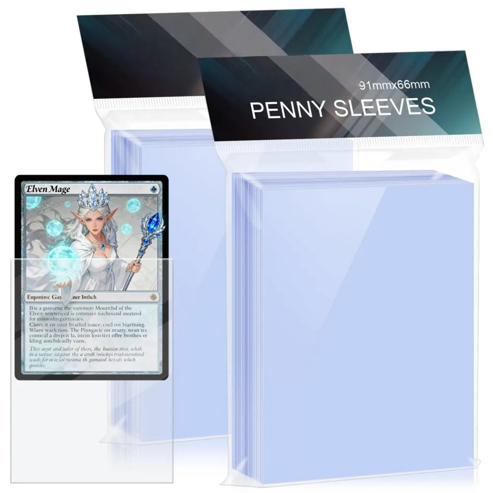 Clear Card Sleeves - 100 Pack - Design 12