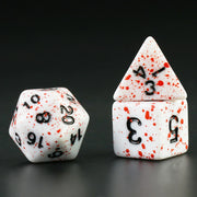 Board Game Accessories Cubes High Quality Acrylic Dice Unique Blood Effect Mixing Colours Effect For Entertainment Table Gaming